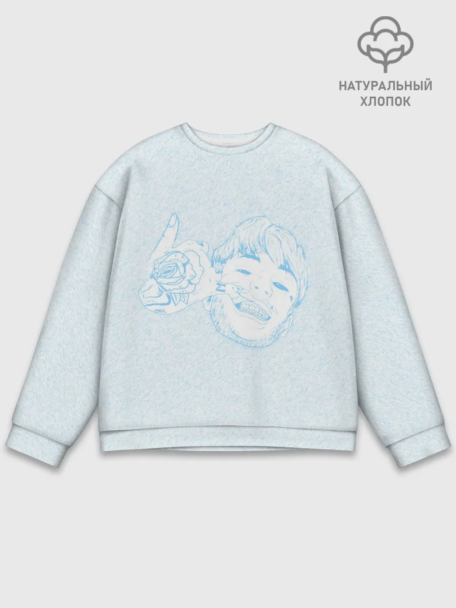 Мужской свитшот базовый / Blue Lil Peep