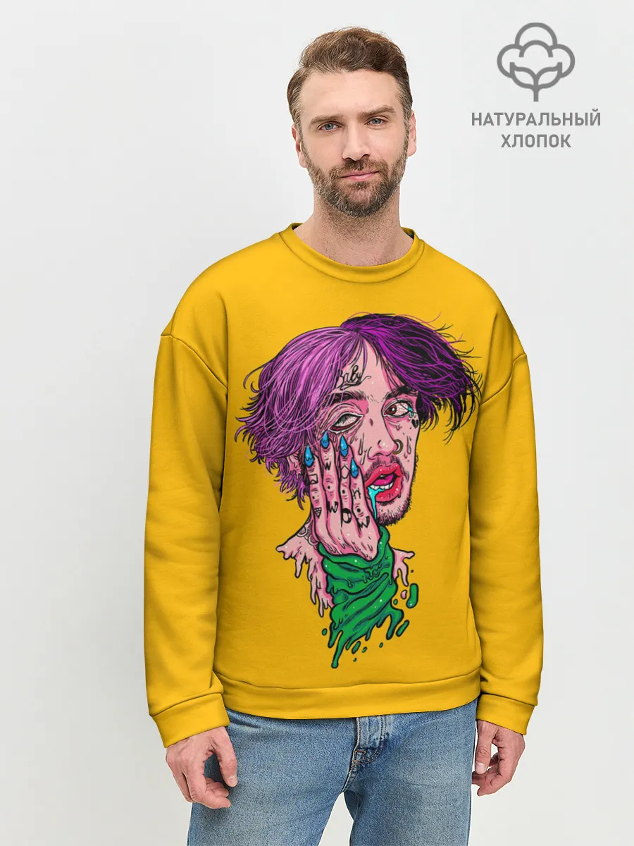 Мужской свитшот базовый / Плавленый Лил Пип