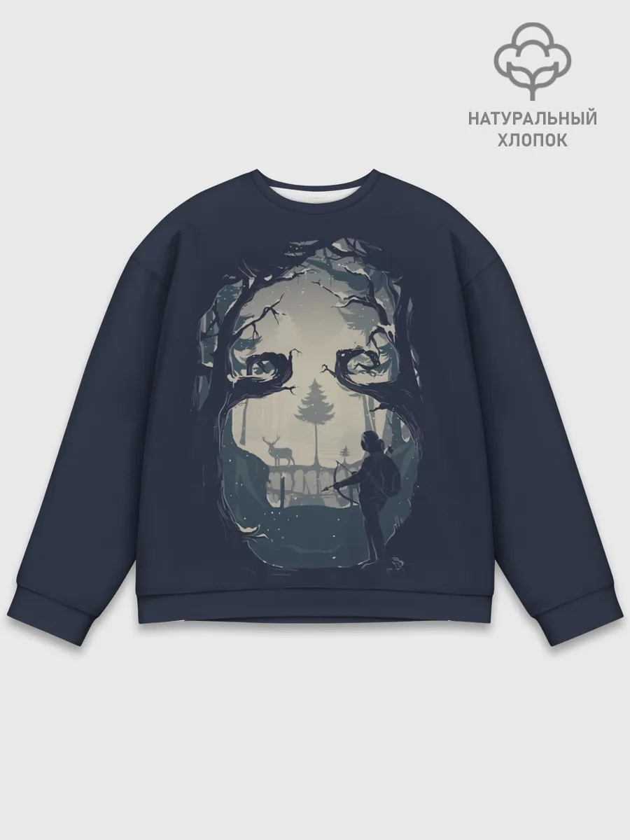 Мужской свитшот базовый / Элли на охоте