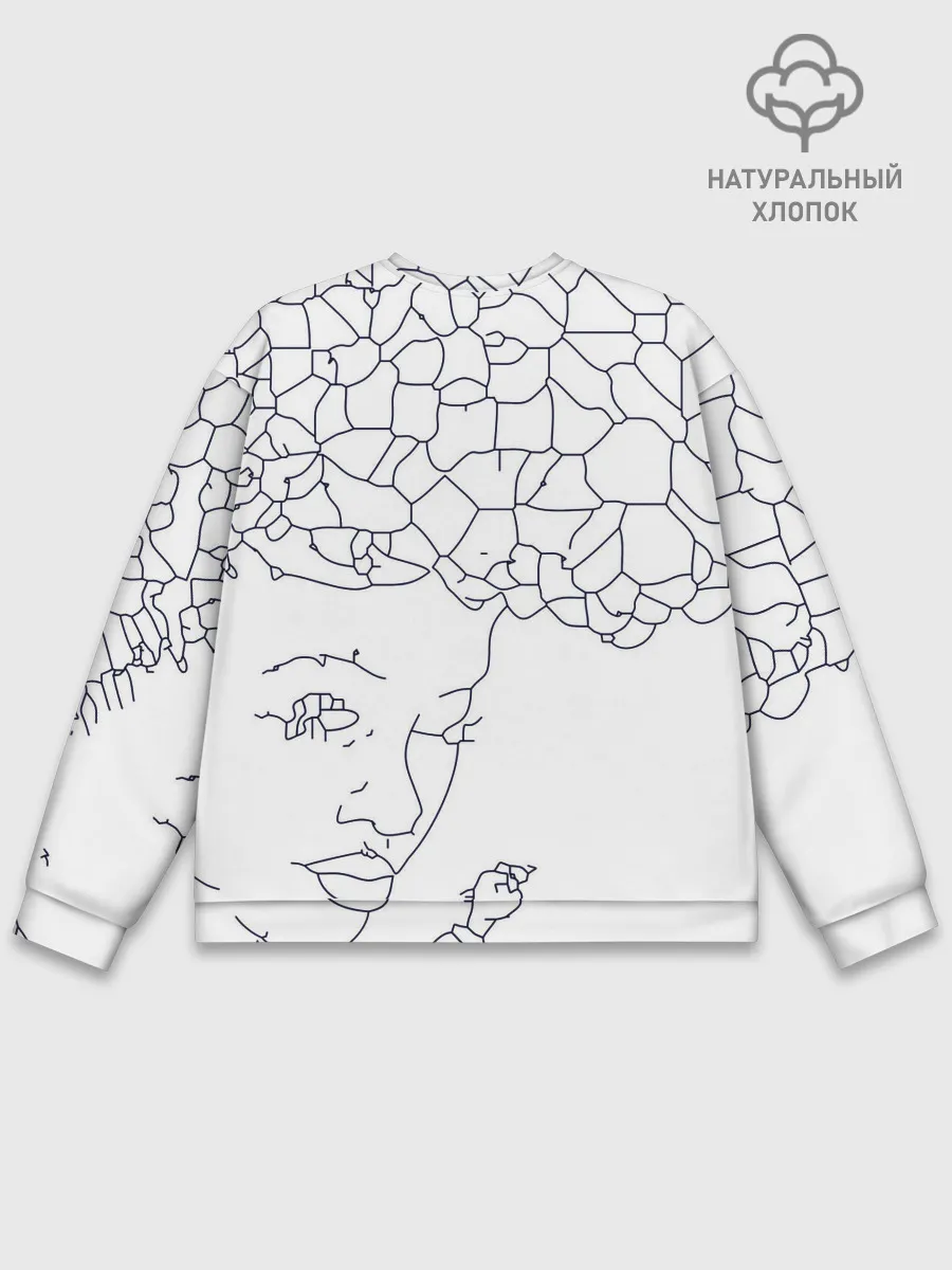 Мужской свитшот базовый / Афро абстракция