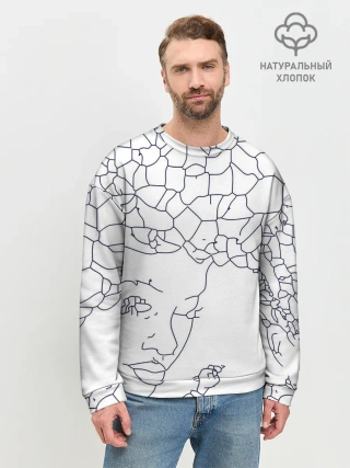 Мужской свитшот базовый / Афро абстракция