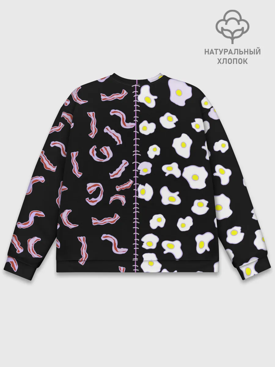 Мужской свитшот базовый / Яичница с беконом