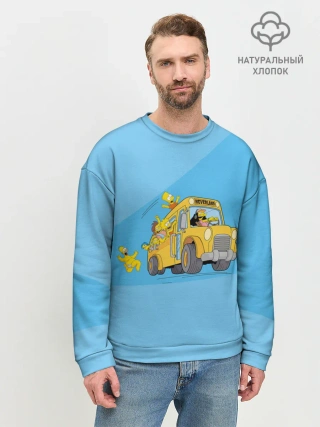 Мужской свитшот базовый / Автобус в Неверленд