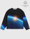 Мужской свитшот базовый / КОСМИЧЕСКИЙ РАССВЕТ 3D