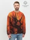 Мужской свитшот базовый / ДРЕВО ХАОС 3D