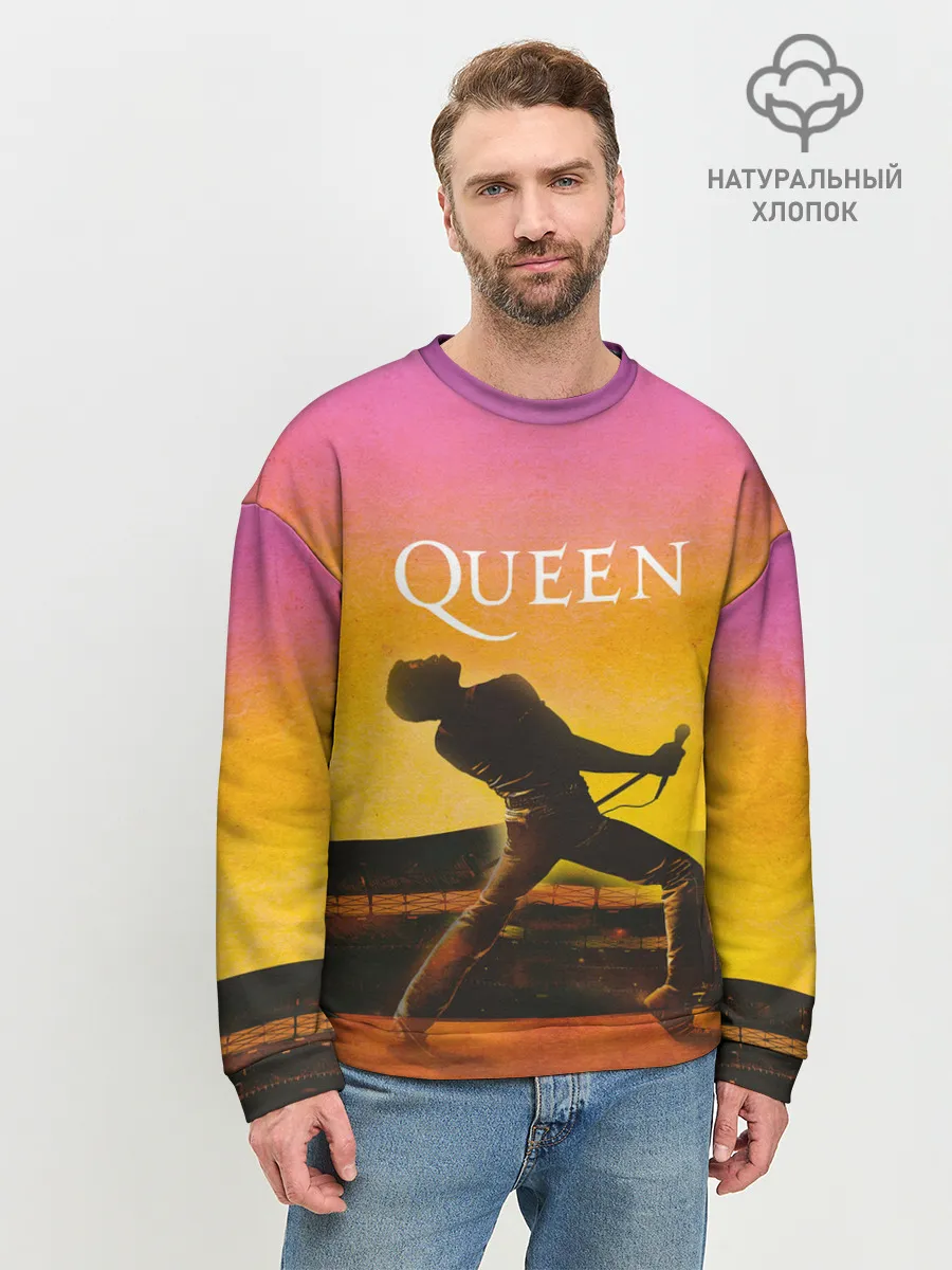 Мужской свитшот базовый / Queen | Freddie Mercury