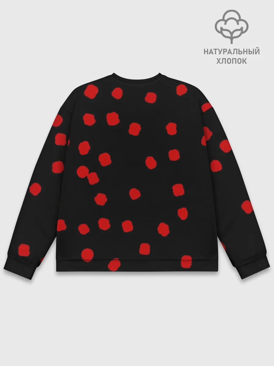 Мужской свитшот базовый / Japanese characters and a face