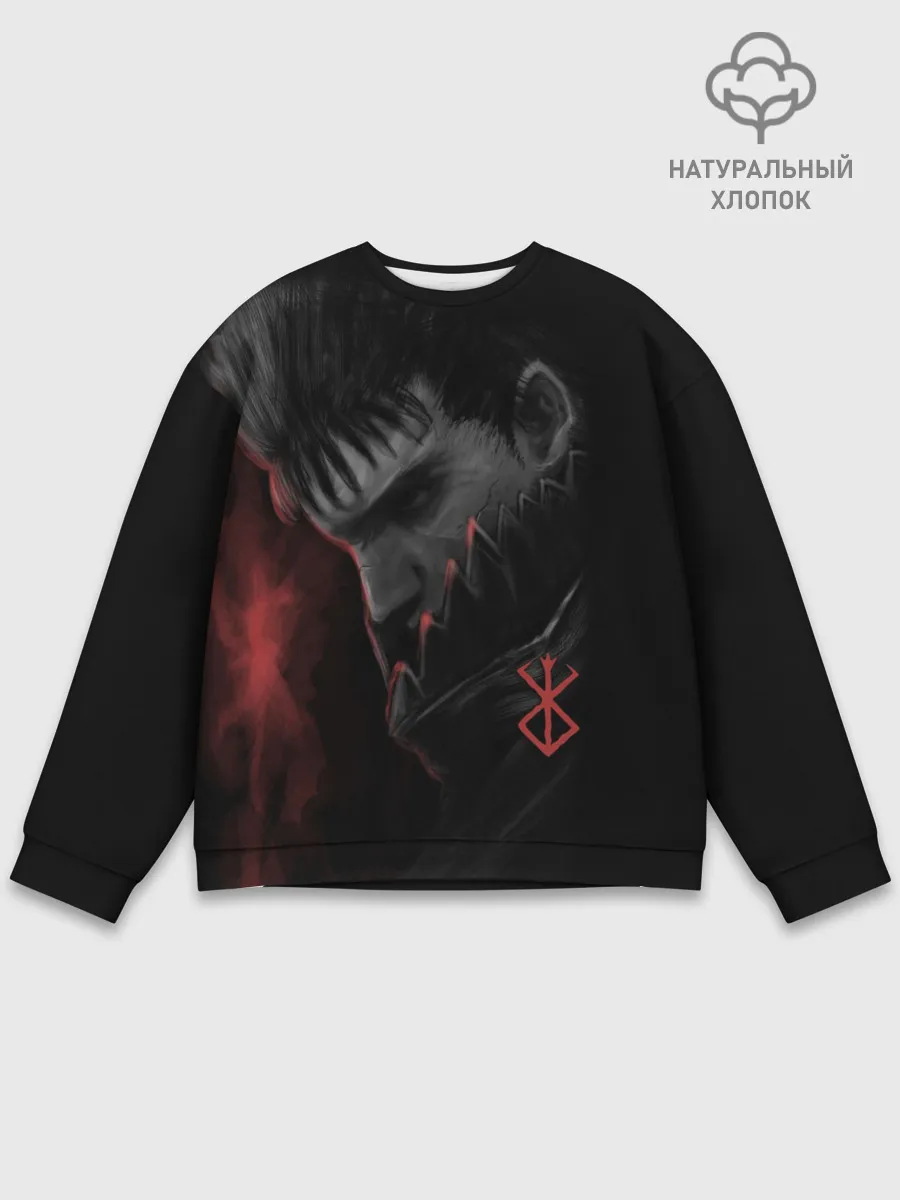 Мужской свитшот базовый / Чёрный мечник