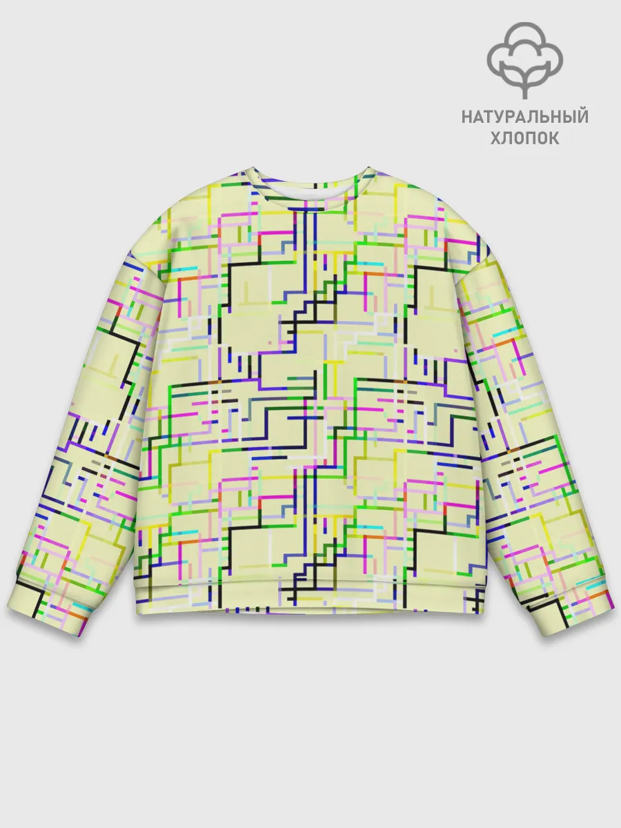Мужской свитшот базовый / Geometric Color