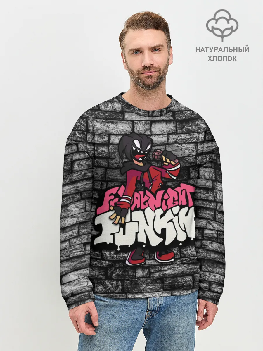 Мужской свитшот базовый / Friday Night Funkin A.G.O.T.I.