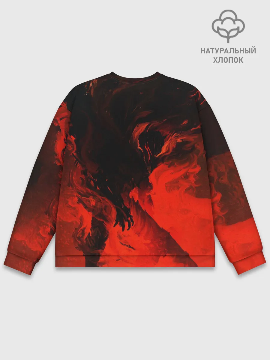 Мужской свитшот базовый / БЕРСЕРК красками