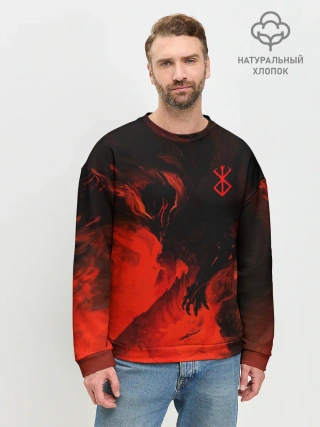 Мужской свитшот базовый / БЕРСЕРК красками