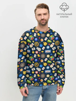 Мужской свитшот базовый / Разные Игры