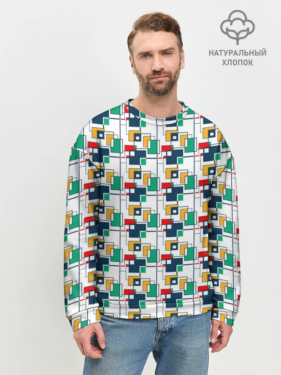 Мужской свитшот базовый / Геометрия