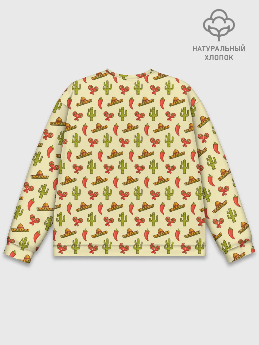 Мужской свитшот базовый / Мексиканский фон