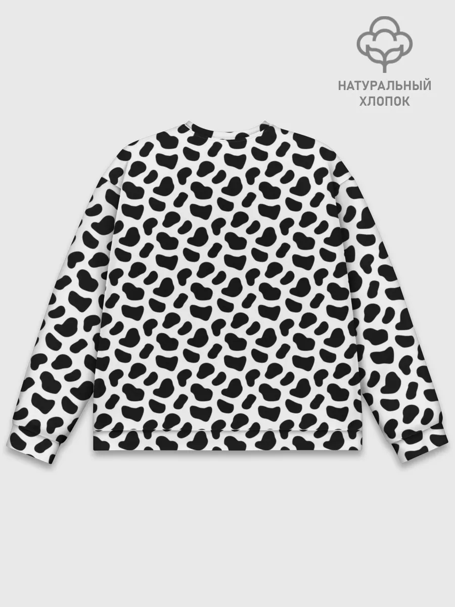 Мужской свитшот базовый / Текстура далматина