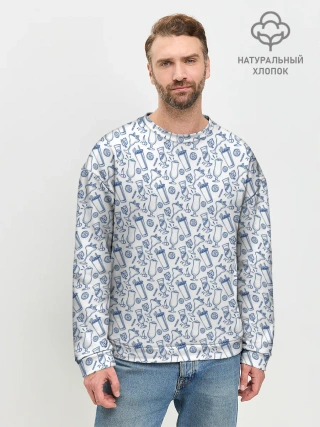 Мужской свитшот базовый / Коктейли