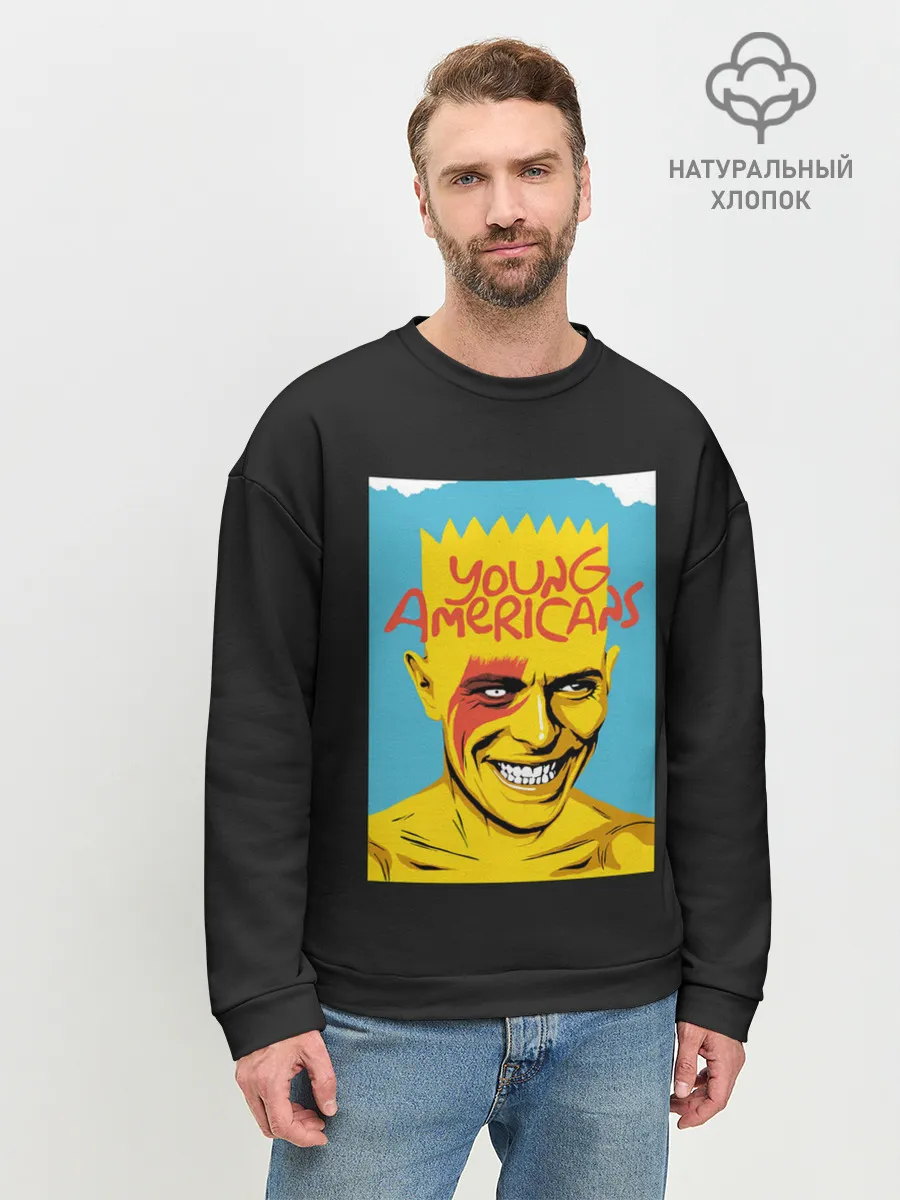 Мужской свитшот базовый / Bart x Bowie