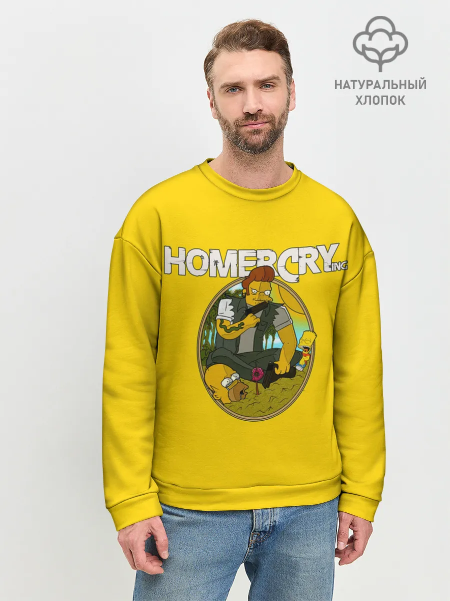 Мужской свитшот базовый / Homer Cry