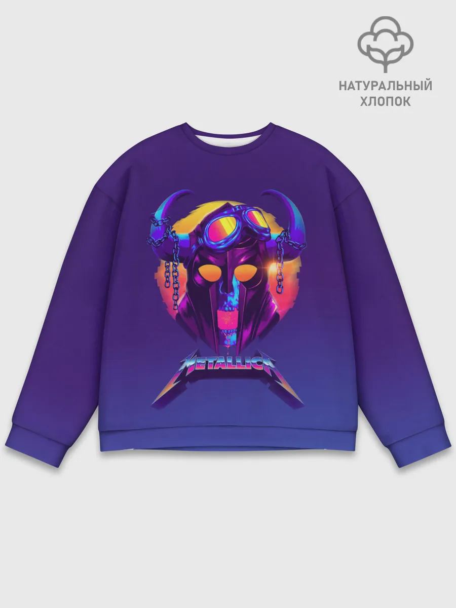 Мужской свитшот базовый / Metallica Neon