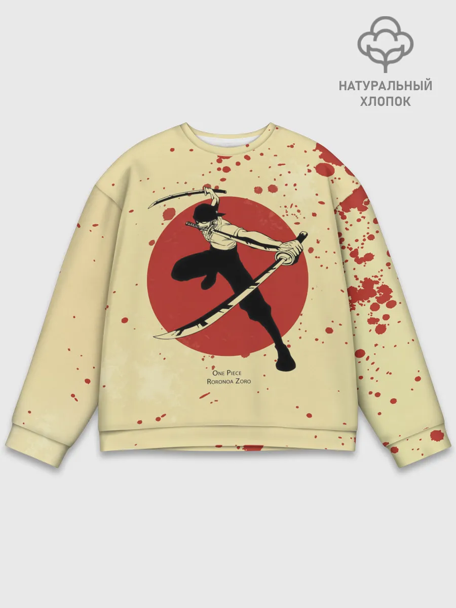 Мужской свитшот базовый / Зоро | One Piece. Большой куш