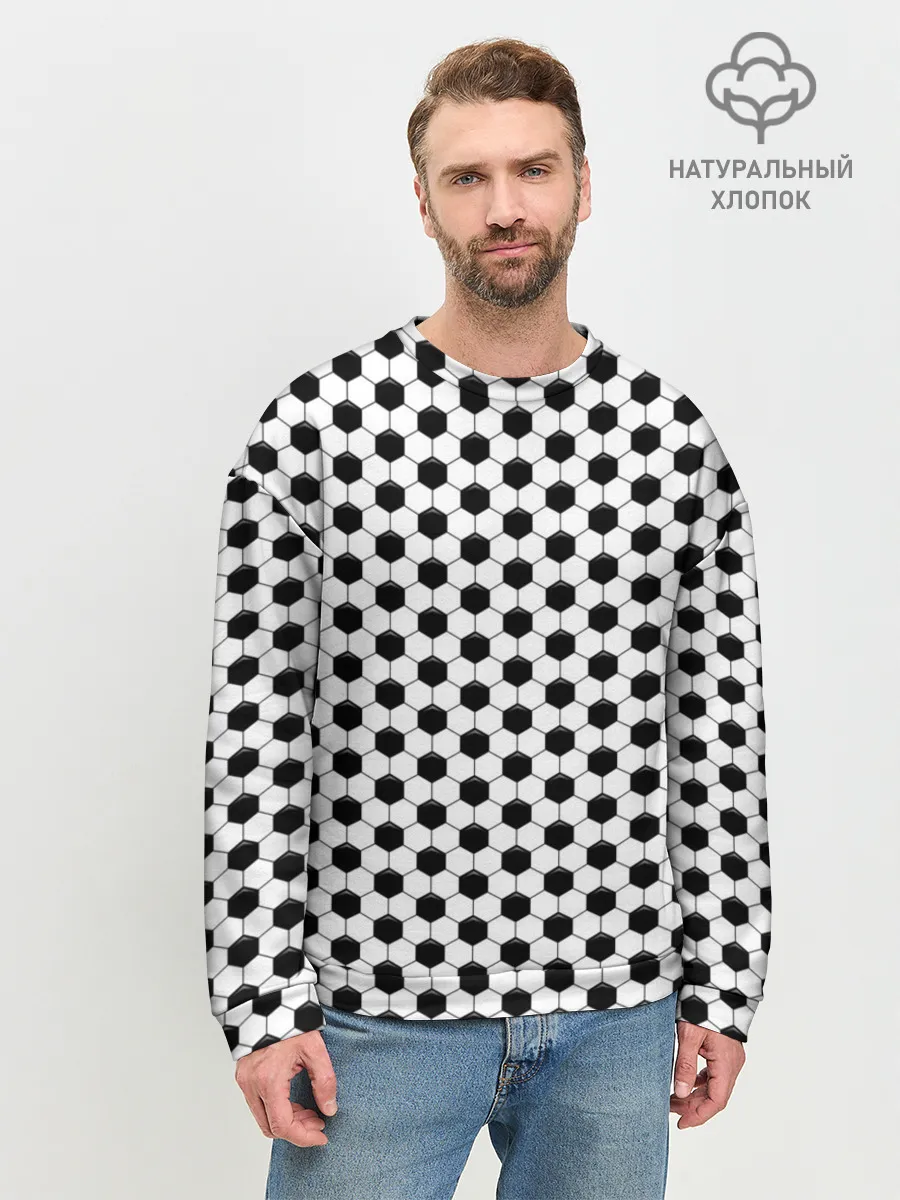 Мужской свитшот базовый / Текстура мяча