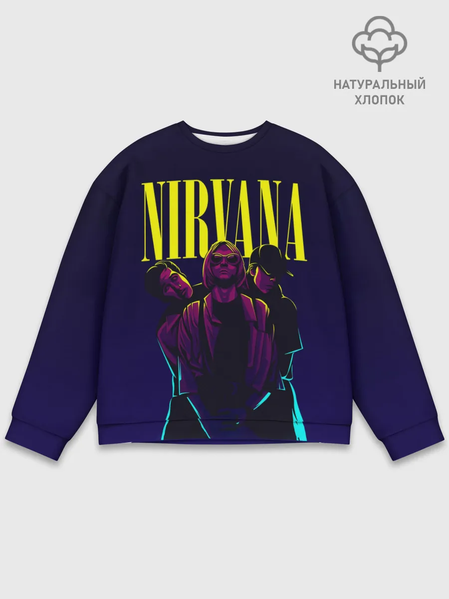 Мужской свитшот базовый / Nirvana Neon