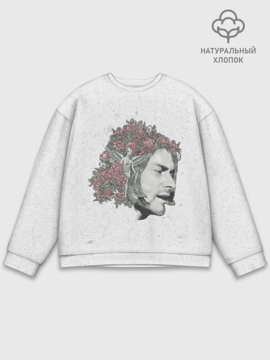 Мужской свитшот базовый / Цветы в волосах