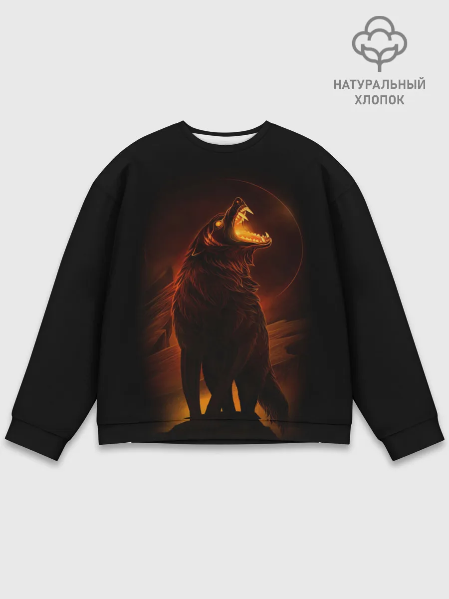 Мужской свитшот базовый / DARK WOLF