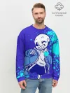 Мужской свитшот базовый / UNDERTALE SANS BLUE