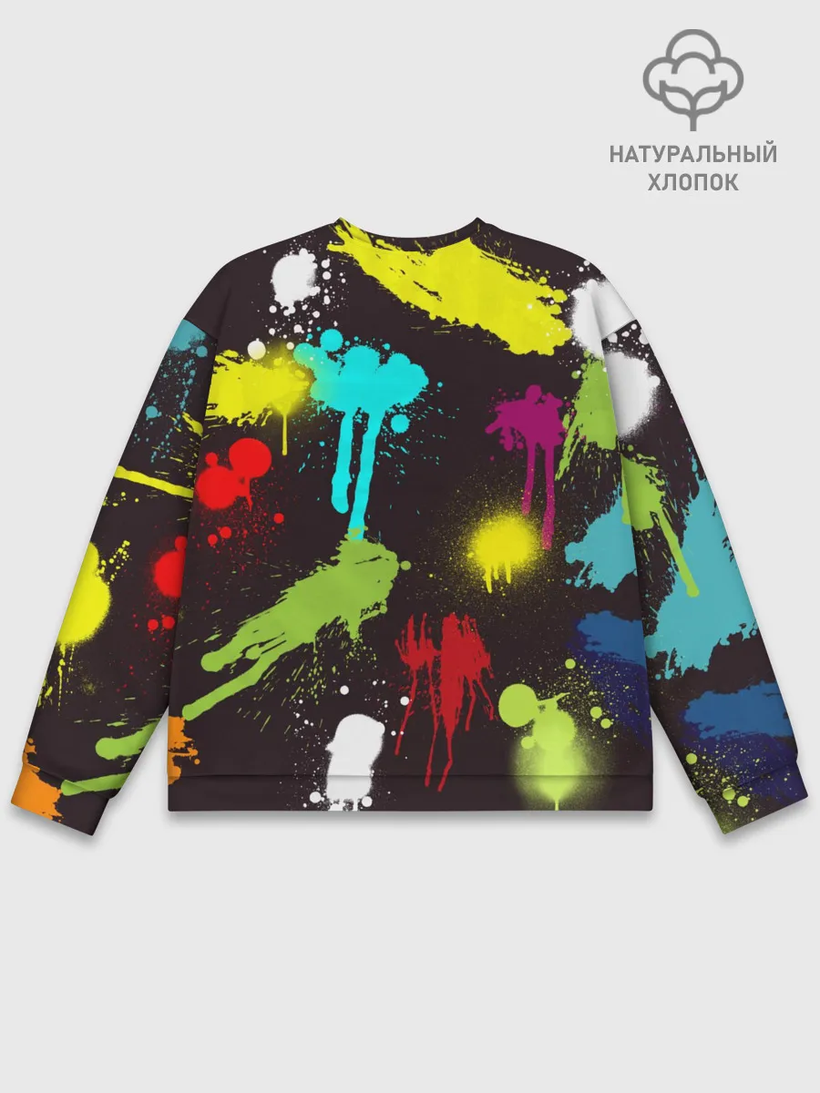 Мужской свитшот базовый / Красочные кубы