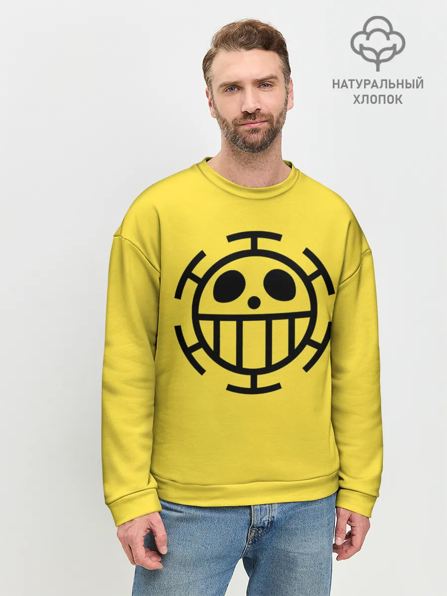 Мужской свитшот базовый / Как у Трафальгара Ло One Piece