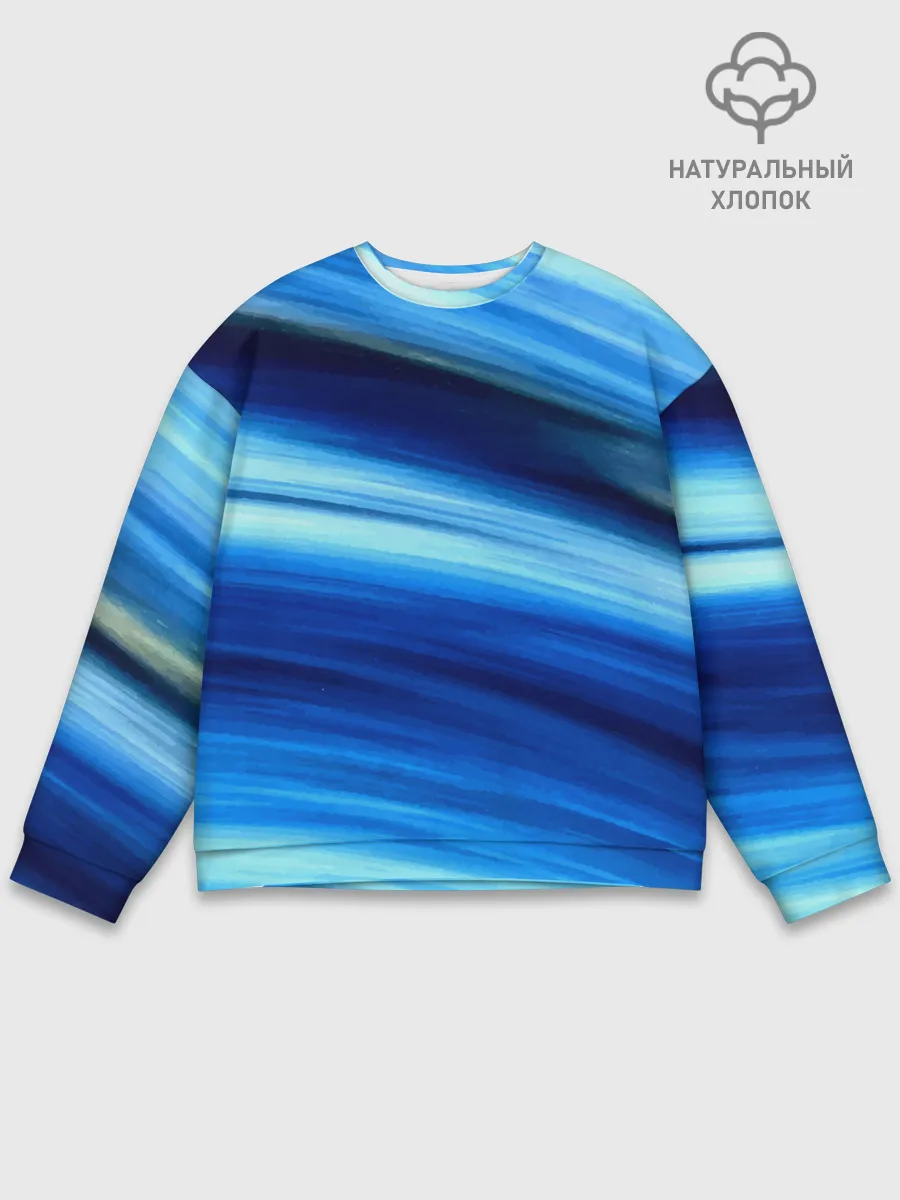 Мужской свитшот базовый / Морской