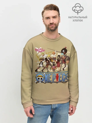 Мужской свитшот базовый / Пираты Соломенной Шляпы | One Piece
