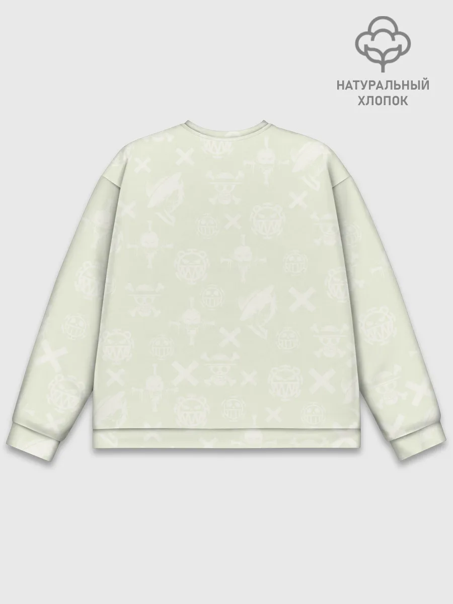 Мужской свитшот базовый / Эмблемы One Piece. Большой куш