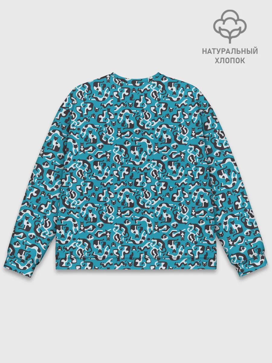 Мужской свитшот базовый / Котики