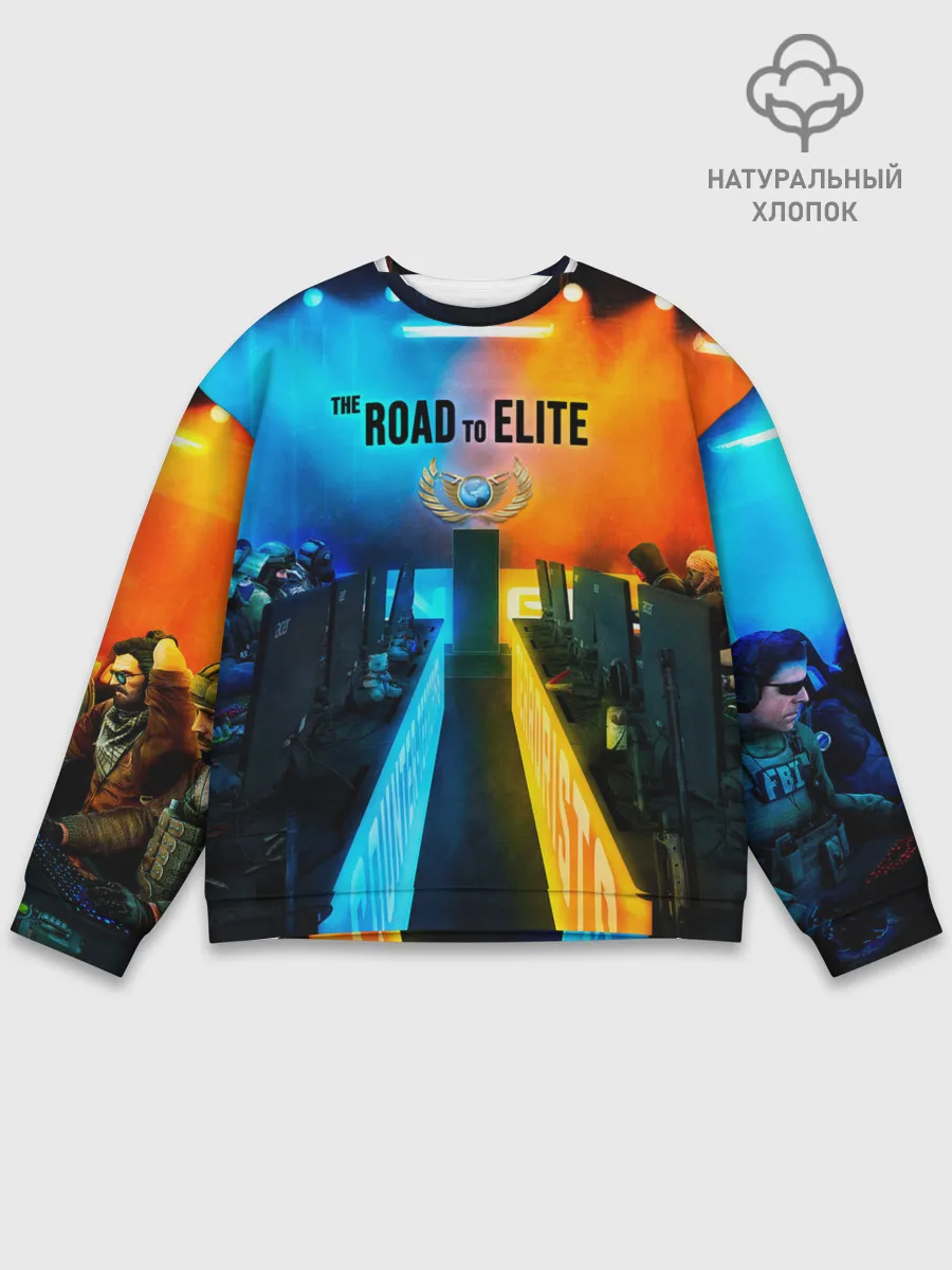 Мужской свитшот базовый / Road to global elite