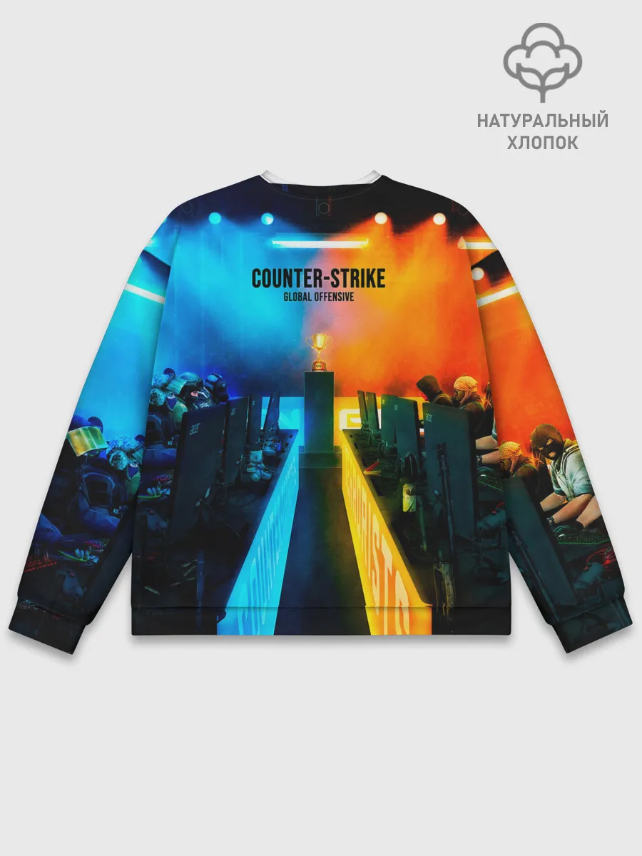 Мужской свитшот базовый / Road to global elite