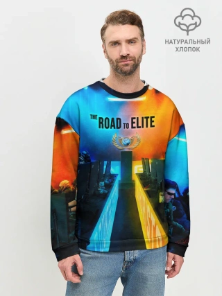 Мужской свитшот базовый / Road to global elite