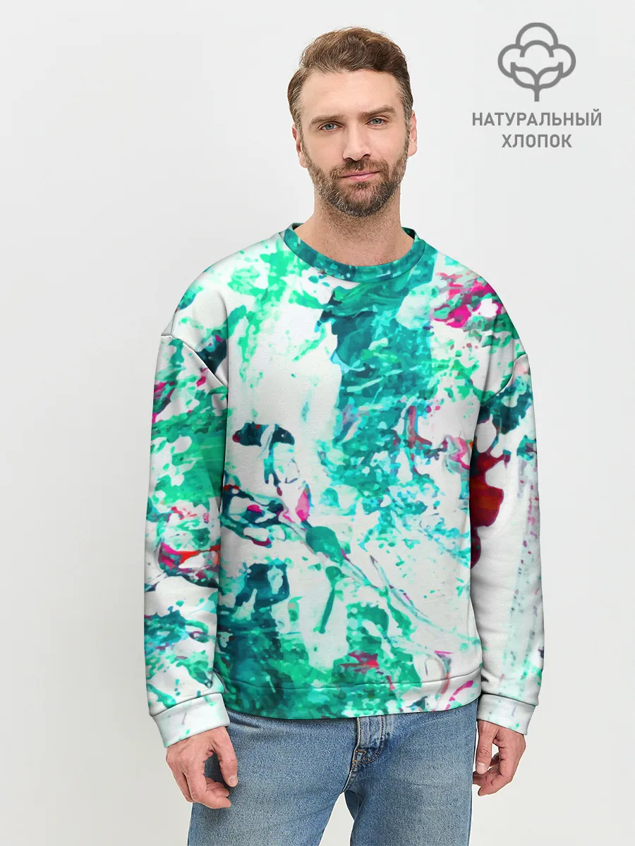 Мужской свитшот базовый / Берюза Морской