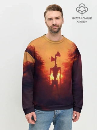 Мужской свитшот базовый / СИРЕНОГОЛОВЫЙ ORANGE