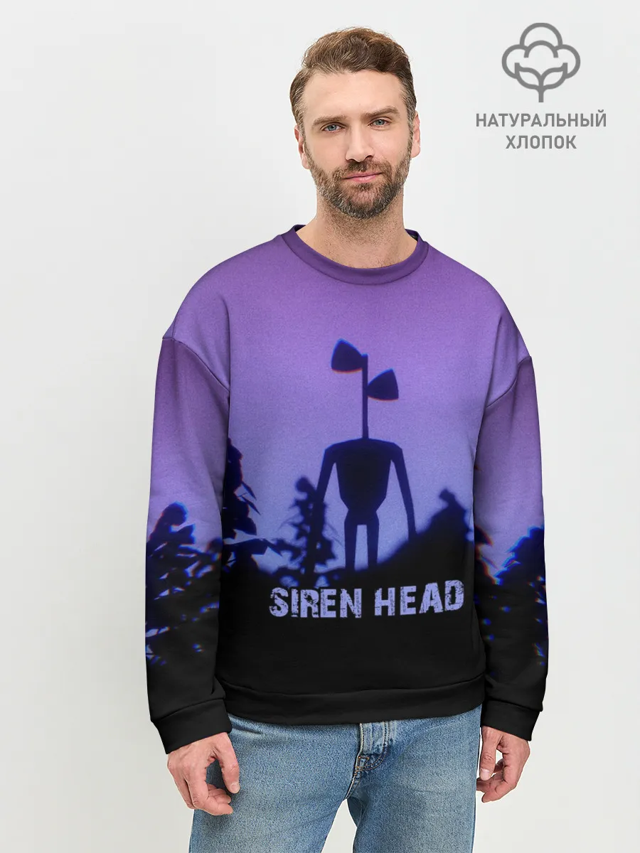 Мужской свитшот базовый / СИРЕНОГОЛОВЫЙ ГЛИТЧ