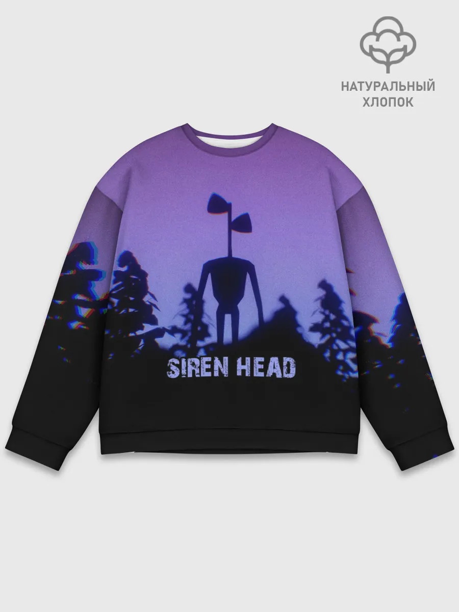 Мужской свитшот базовый / СИРЕНОГОЛОВЫЙ ГЛИТЧ