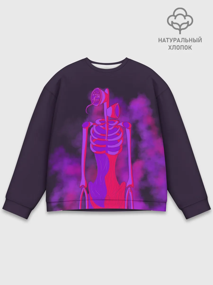 Мужской свитшот базовый / СИРЕНОГОЛОВЫЙ НЕОН