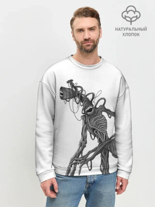 Мужской свитшот базовый / SIREN HEAD РИСУНОК
