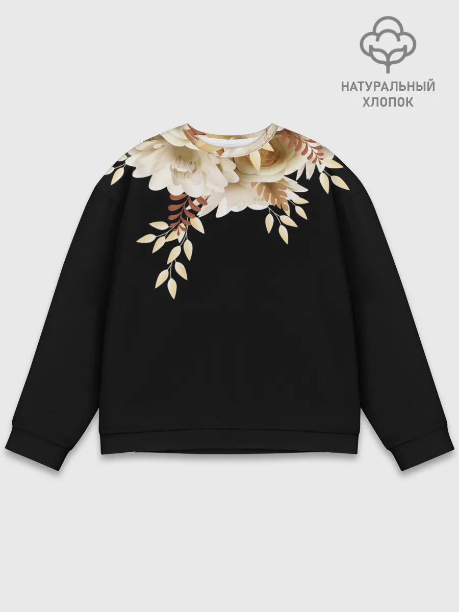 Мужской свитшот базовый / Золотые Цветы