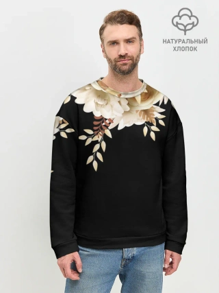 Мужской свитшот базовый / Золотые Цветы