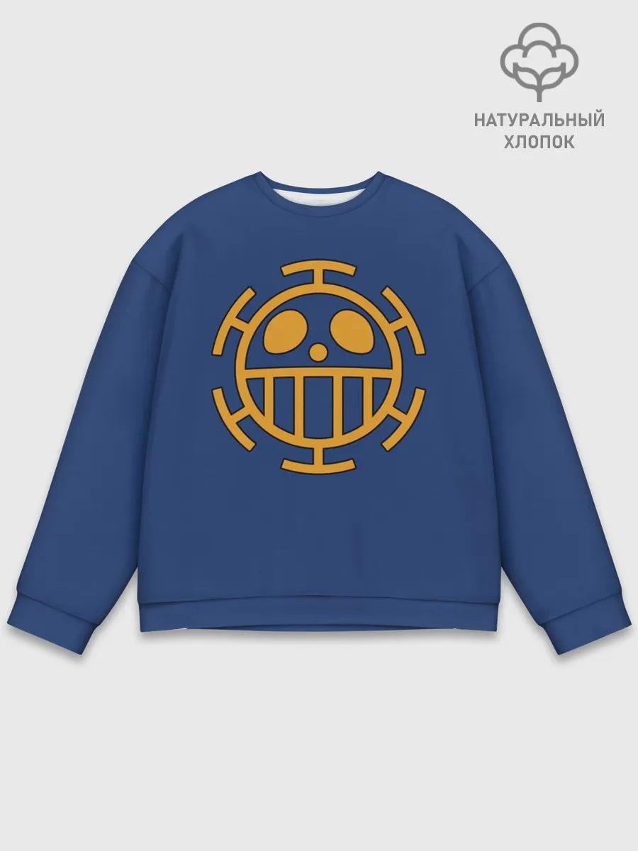 Мужской свитшот базовый / Как у Трафальгара Ло One Piece
