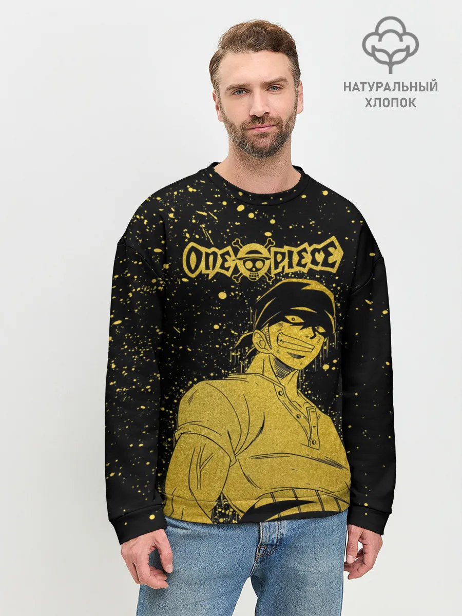 Мужской свитшот базовый / Ророноа Зоро | One Piece. Большой куш