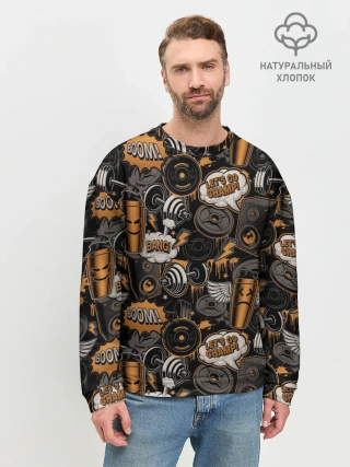 Мужской свитшот базовый / Граффити на спорте